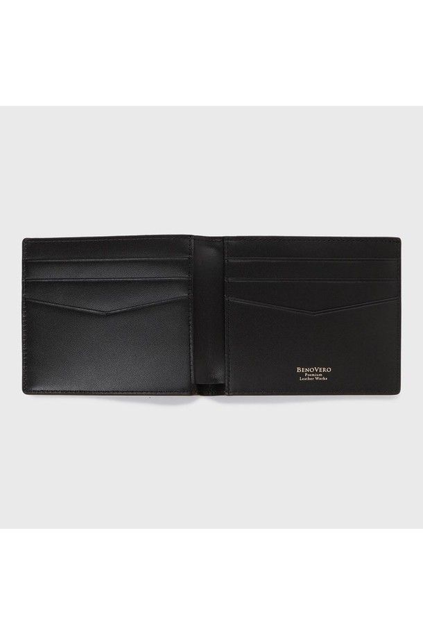 BENOVERO - 악세서리 - [베노베로] 밀스 소가죽 반지갑 Billfold Wallet 8cc brown (BJF1ACP2151W1)