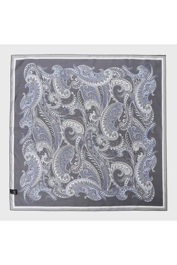 BENOVERO - 악세서리 - [베노베로] 실크 사각 스카프 square silk scarf navy (BJG1ACSC105N1)