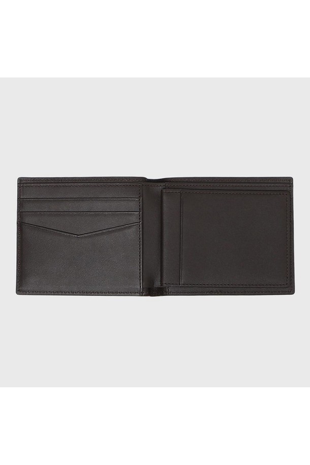 BENOVERO - 악세서리 - [베노베로] 알렉스 소프트 엠보 소가죽 반지갑 Billfold Wallet 6cc brown (BJG1ACP2201W1)