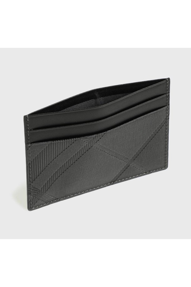 BENOVERO - 악세서리 - [베노베로] 에드가 체크 소가죽 카드지갑 Cardholder 4cc grey (BJG1ACP5202G1)