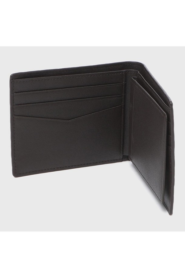 BENOVERO - 악세서리 - [베노베로] 알렉스 소프트 엠보 소가죽 반지갑 Billfold Wallet 6cc brown (BJF1ACP2201W1)