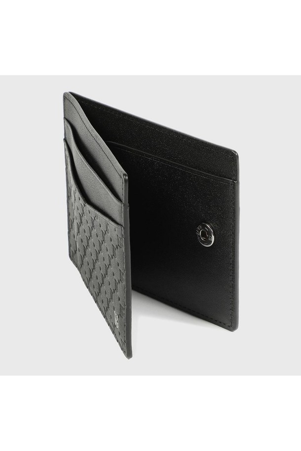 BENOVERO - 악세서리 - [베노베로] 알렉스 소프트 엠보 소가죽 카드지갑 Cardholder 4cc black (BJF1ACP5201K1)