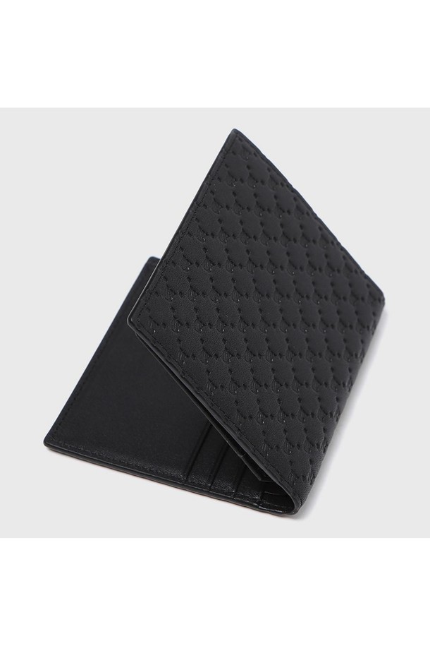 BENOVERO - 악세서리 - [베노베로] 알렉스 소프트 엠보 소가죽 미니 중지갑 Mini Wallet 6cc black (BJG1ACP1201K1)