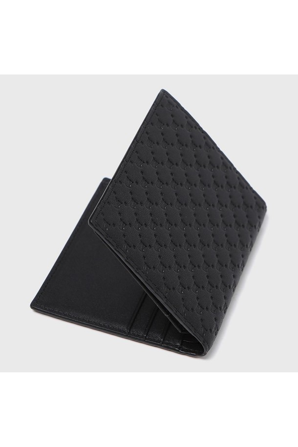 BENOVERO - 악세서리 - [베노베로] 알렉스 소프트 엠보 소가죽 미니 중지갑 Mini Wallet 6cc black (BJF1ACP1201K1)