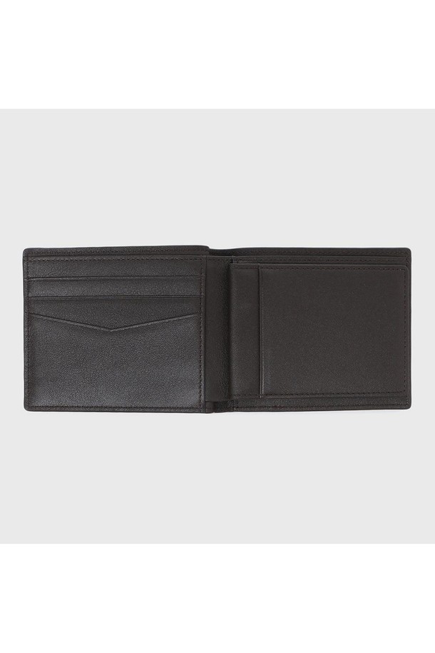 BENOVERO - 악세서리 - [베노베로] 알렉스 소프트 엠보 소가죽 반지갑 Billfold Wallet 6cc brown (BJF1ACP2201W1)