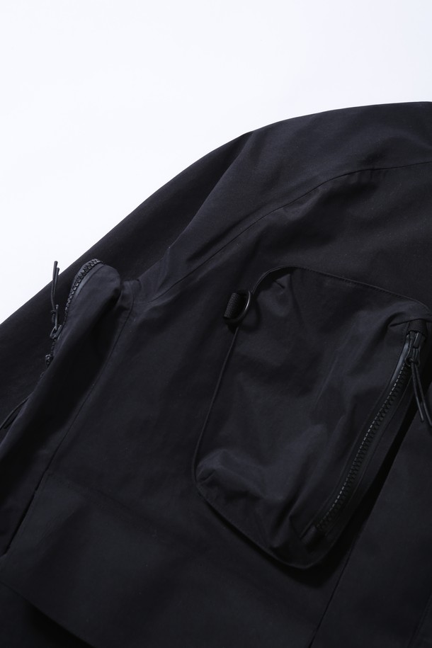 BOBCAT - 아노락/바람막이 - Attachment System 3L Hard Shell Jacket - Black