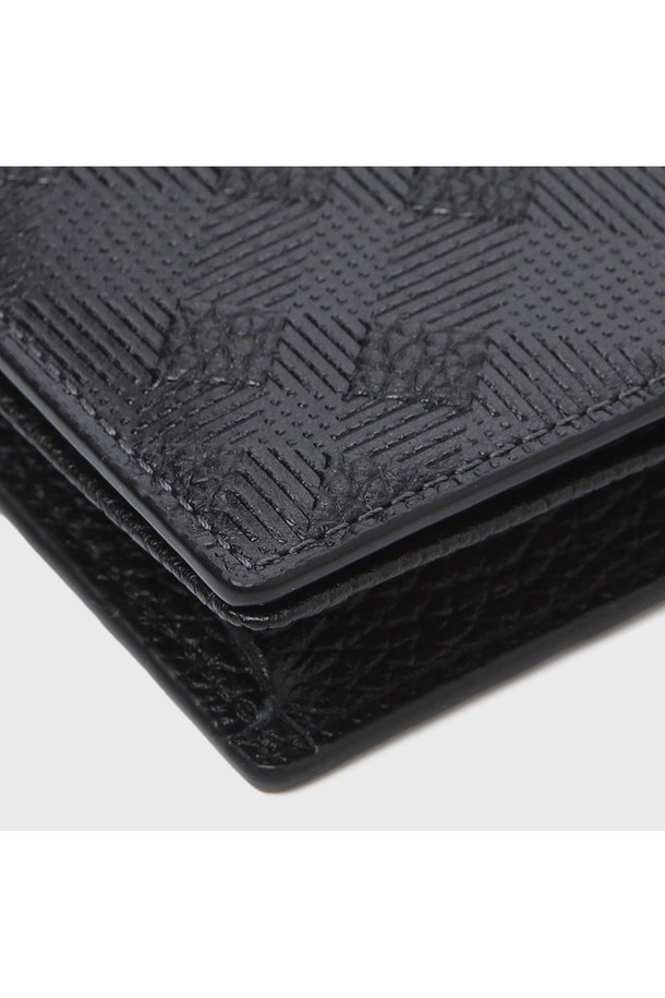 BENOVERO - 악세서리 - [베노베로] 매튜 체크 소가죽 명함지갑 Businesscard Wallet 5cc black (BJF1ACN1251K1)