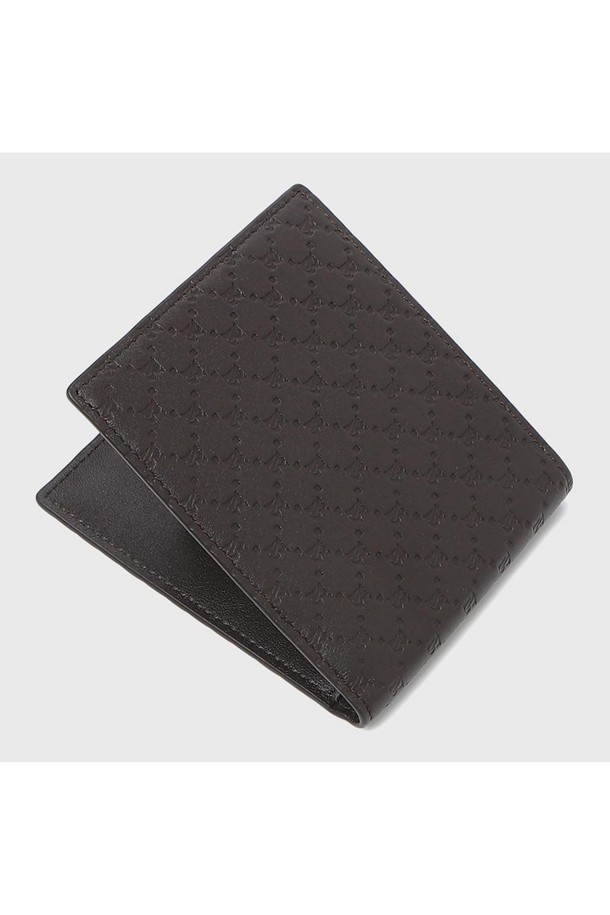 BENOVERO - 악세서리 - [베노베로] 알렉스 소프트 엠보 소가죽 반지갑 Billfold Wallet 6cc brown (BJF1ACP2201W1)