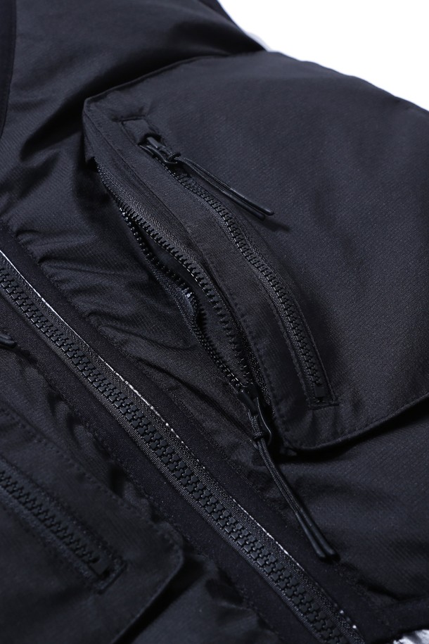 BOBCAT - 다운 / 패딩 - Hard Shell Layered Down Vest - Black