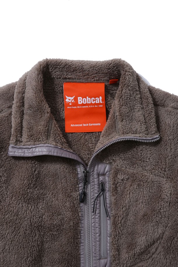 BOBCAT - 플리스 - High Loft Zipped Jacket - Gray