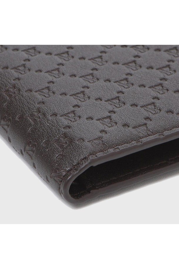 BENOVERO - 악세서리 - [베노베로] 알렉스 소프트 엠보 소가죽 반지갑 Billfold Wallet 6cc brown (BJF1ACP2201W1)