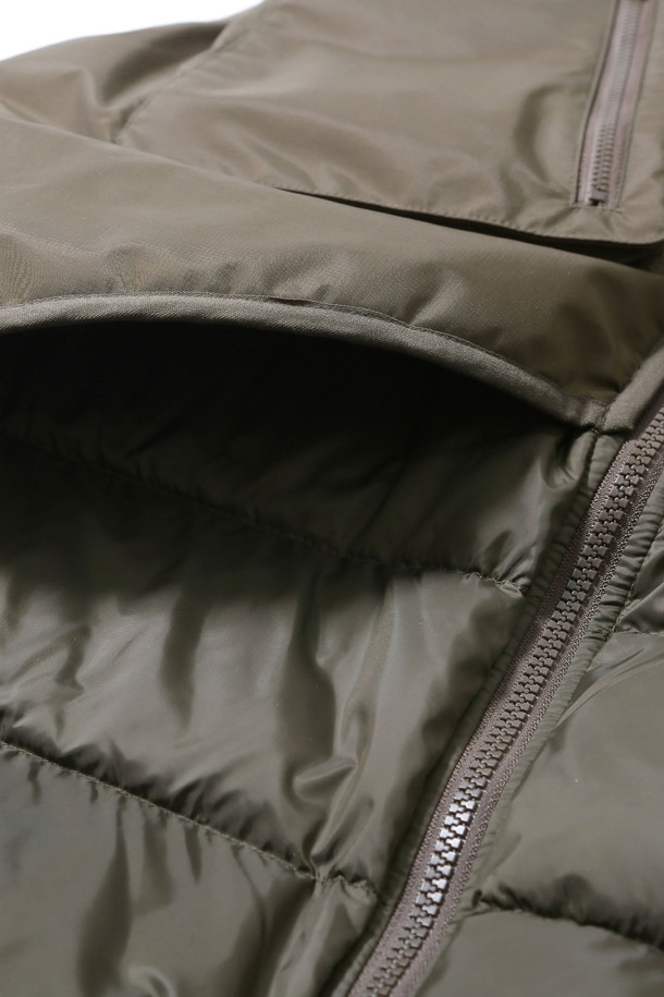 BOBCAT - 다운/패딩 - Hard Shell Layered Down Vest - Khaki