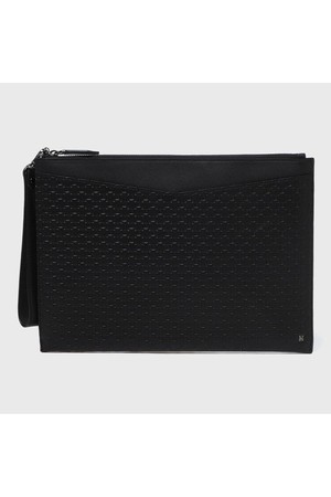 [베노베로] 알렉스 소프트 엠보 소가죽 탑지퍼 클러치백 Clutch black (BJF1ACBA201K1)