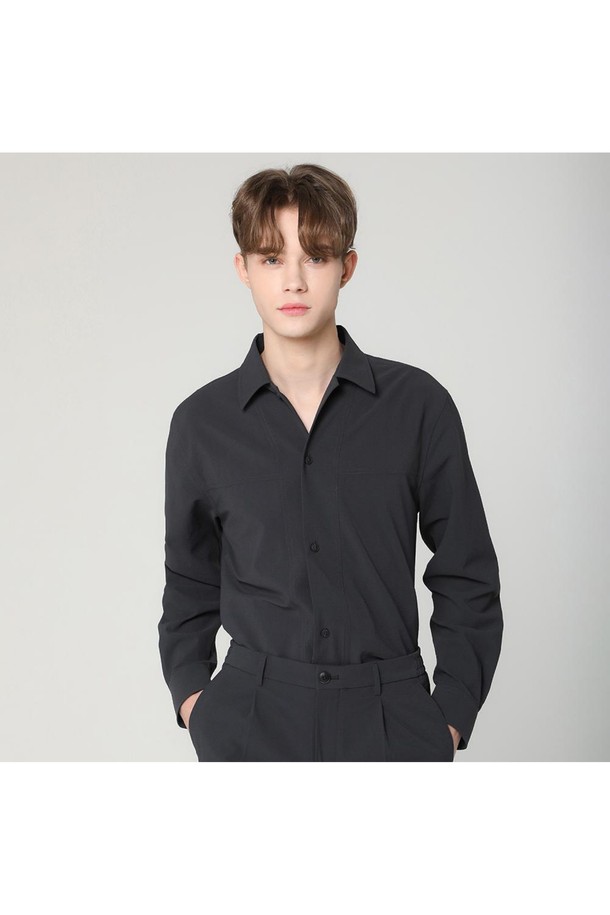 DAKS SHIRTS - 셔츠 - [닥스셔츠] 시어서커 셔츠형자켓 그레이 (DJG1SHCL191G1)