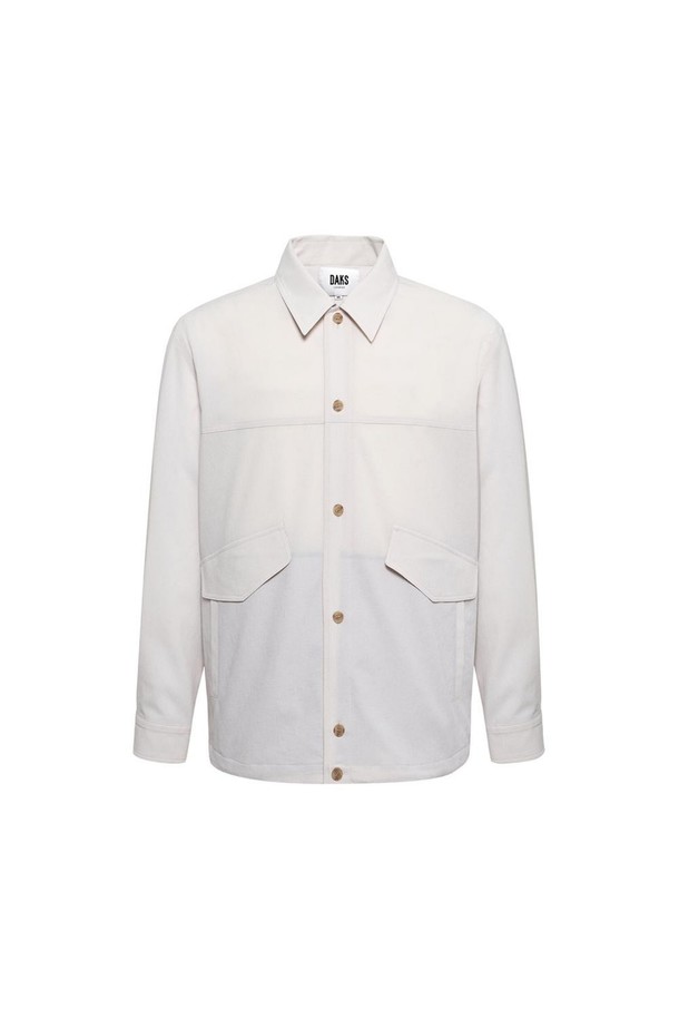 DAKS SHIRTS - 자켓 / 베스트 - [닥스셔츠] 폴리100 아웃포켓 셔켓 아이보리 (DKP1SHCL192I1)