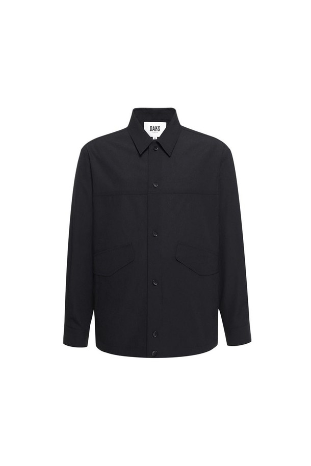 DAKS SHIRTS - 자켓 / 베스트 - [닥스셔츠] 폴리100 아웃포켓 셔켓 블랙 (DKP1SHCL192K1)