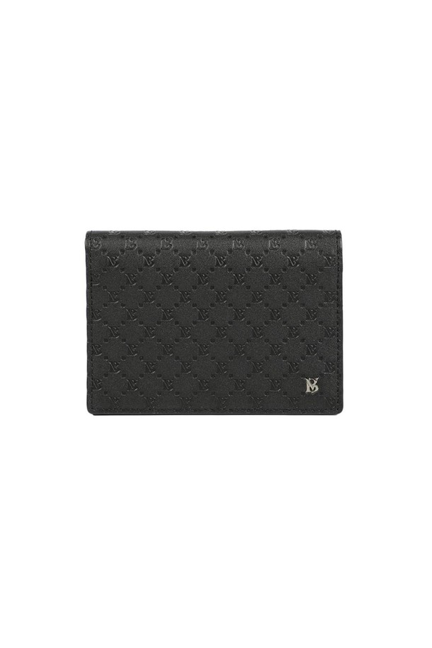 BENOVERO - 지갑 - [베노베로] 알렉스 소프트 엠보 소가죽 반지갑 Billfold Wallet 9cc black