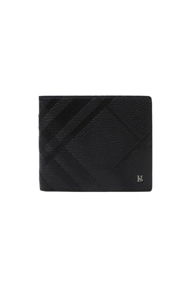 BENOVERO - 지갑 - [베노베로] 매튜 체크 소가죽 반지갑 Billfold Wallet 6cc black