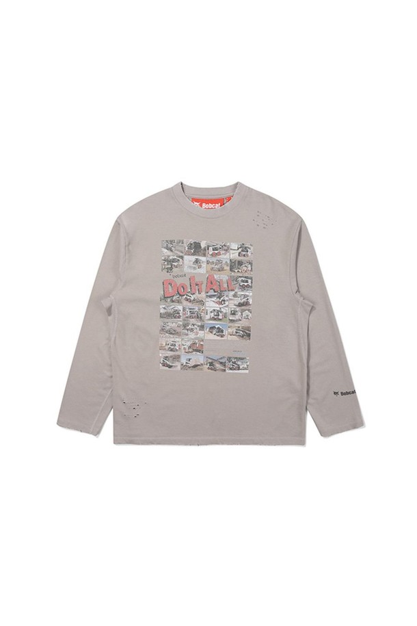 BOBCAT - 긴팔티셔츠 - DO IT ALL GRAPHIC LONG SLEEVE T-SHIRTS - BEIGE