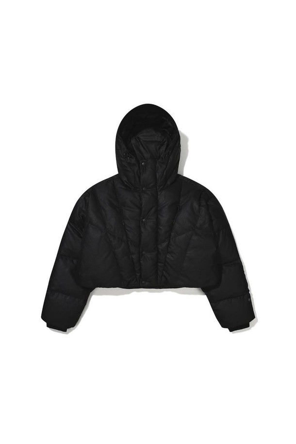 BOBCAT - 다운/패딩 - CROPPED DOWN JACKET - BLACK