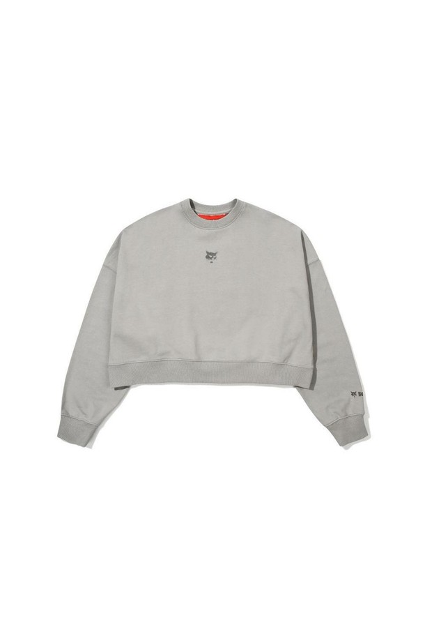 BOBCAT - 스웨트셔츠 - WMS HYPER LINK CROP SWEATSHIRTS - GREY