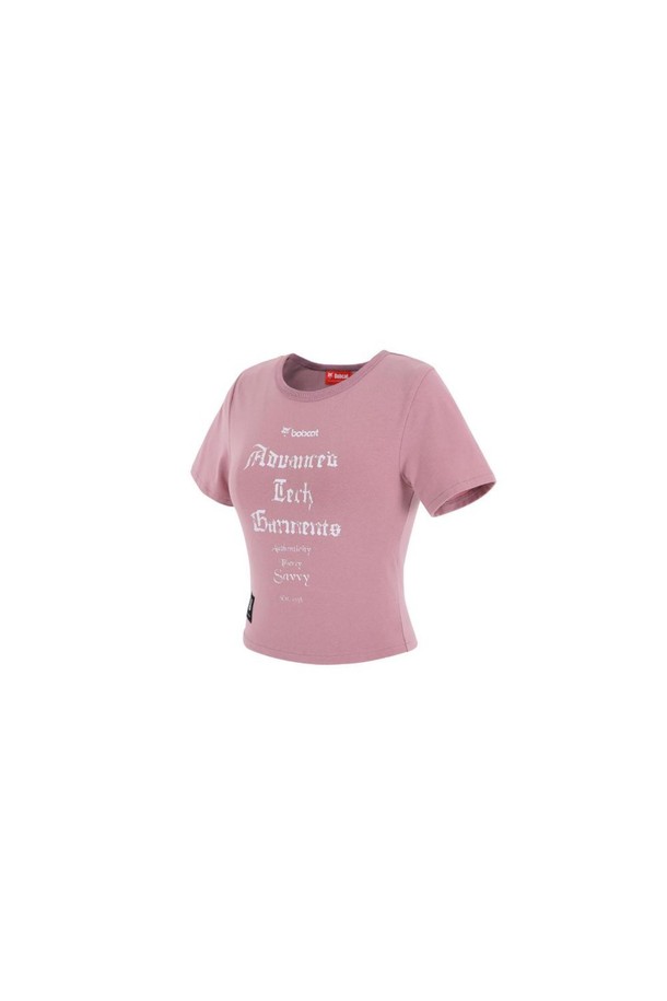 BOBCAT - 반팔티셔츠 - Womens Advanced Tech Garments Crop T-shirt - Pink