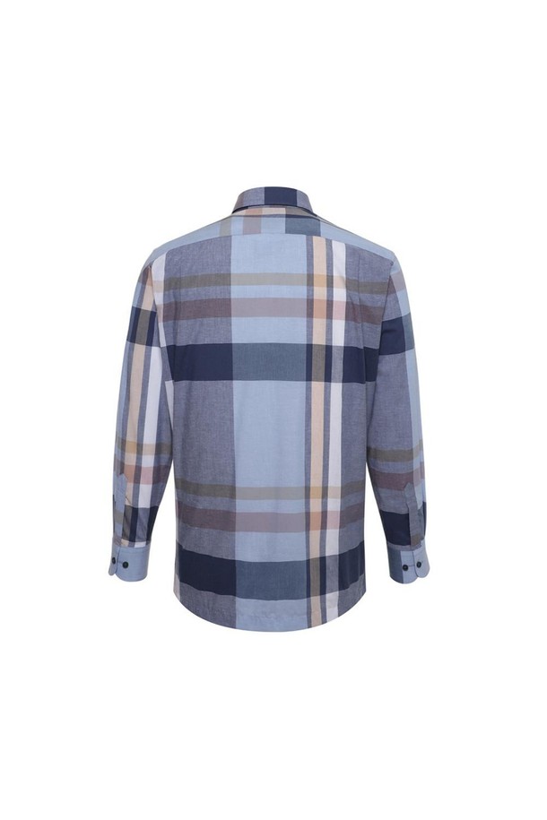 DAKS SHIRTS - 셔츠 - [닥스셔츠] 폴리혼방 빅체크 캐주얼 셔츠 레귤러핏 네이비 (DKS3SHCL140N1)