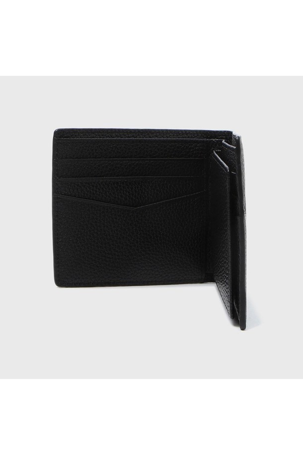 BENOVERO - 지갑 - [베노베로] 매튜 체크 소가죽 반지갑 Billfold Wallet 6cc black