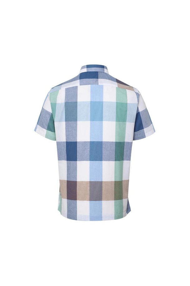 시원한 린넨 혼방 소재의 미디움 체크 패턴 캐주얼 반팔 셔츠입니다. 봄, 여름 시즌에 활용하기 좋은 얇은 두께감과 통기성으로 쾌적한 착용감을 선사합니다. 블루, 그린, 화이트 세 가지 컬러로 출시되어 다양한 스타일에 매치하기 용이하며, 세미 와이드 카라와 가슴 주머니 자수 디테일이 돋보입니다. 일상, 캐주얼, 비즈니스 캐주얼, 출근룩 등 폭넓게 활용 가능하며 레귤러 핏으로 편안한 착용감을 제공합니다. 카라 키퍼가 내장되어 있어 셔츠의 형태를 오랫동안 유지할 수 있습니다.
