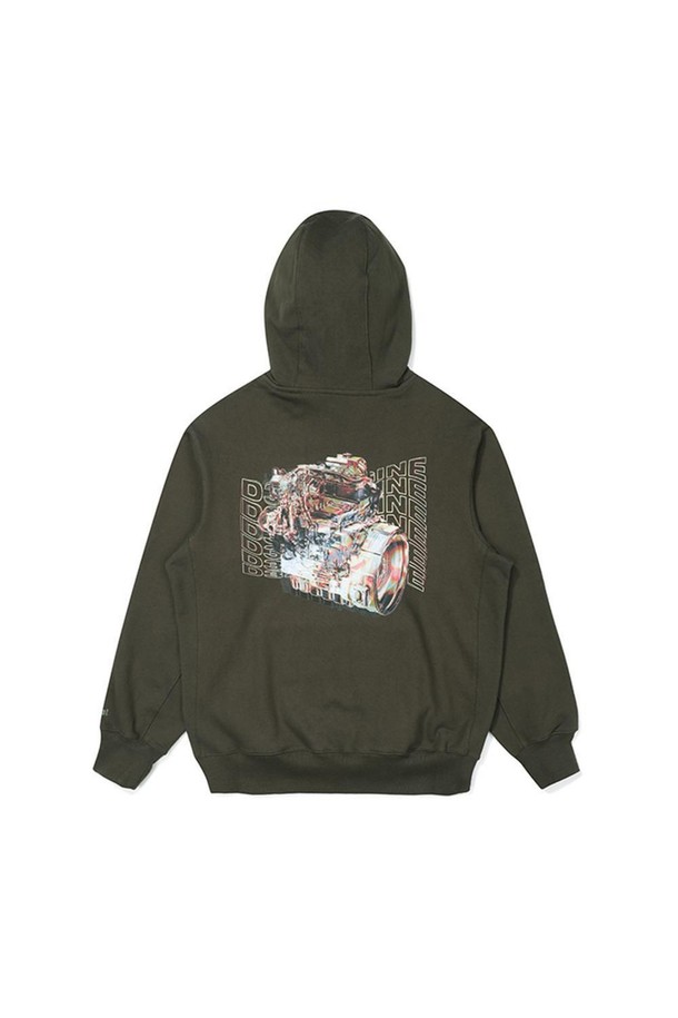 BOBCAT - 스웨트셔츠 - D34 ENGINE GRAPHIC HOODIE - KHAKI