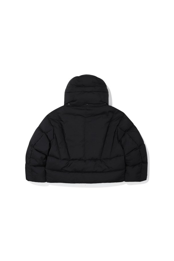 BOBCAT - 다운/패딩 - Hoodie Short Down Jacket - BLACK