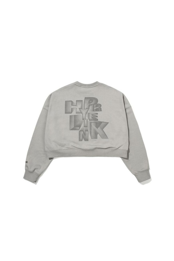 BOBCAT - 스웨트셔츠 - WMS HYPER LINK CROP SWEATSHIRTS - GREY