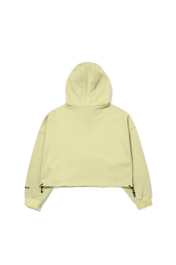 BOBCAT - 스웨트셔츠 - WMS HYPER LINK CROP HODDIE - AVOCADO