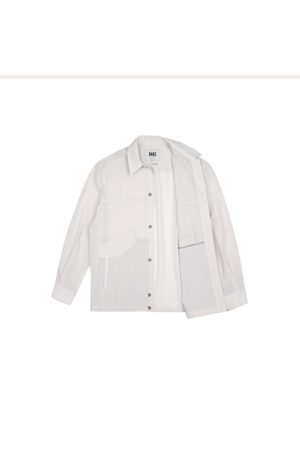 DAKS SHIRTS - 자켓 / 베스트 - [닥스셔츠] 폴리100 아웃포켓 셔켓 아이보리 (DKP1SHCL192I1)