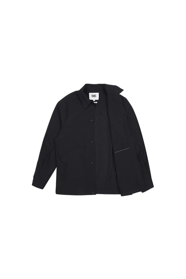 DAKS SHIRTS - 자켓 / 베스트 - [닥스셔츠] 폴리100 아웃포켓 셔켓 블랙 (DKP1SHCL192K1)