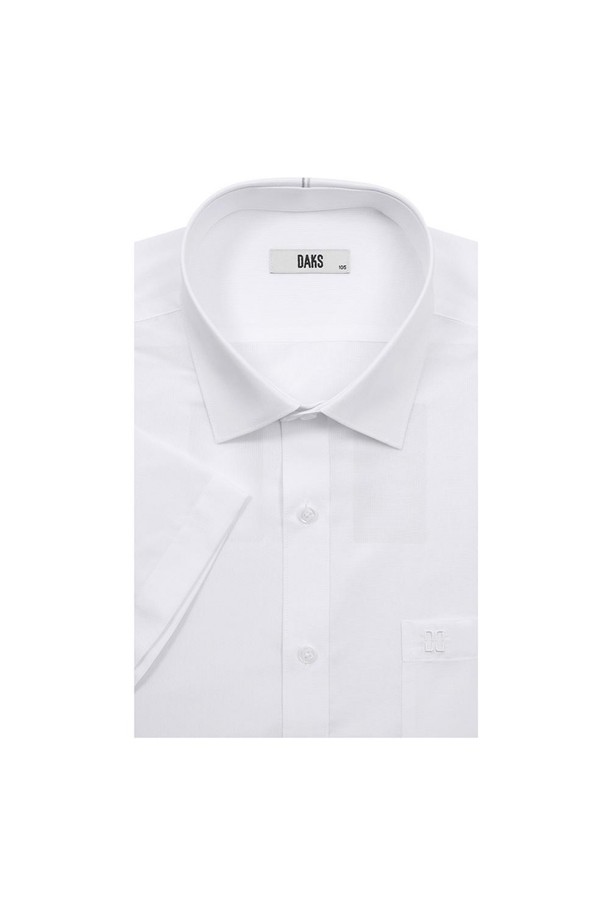 DAKS SHIRTS - 셔츠 - [닥스셔츠] 폴리혼방 솔리드 반팔셔츠 레귤러핏 화이트 (DKS1SHDS103A1)