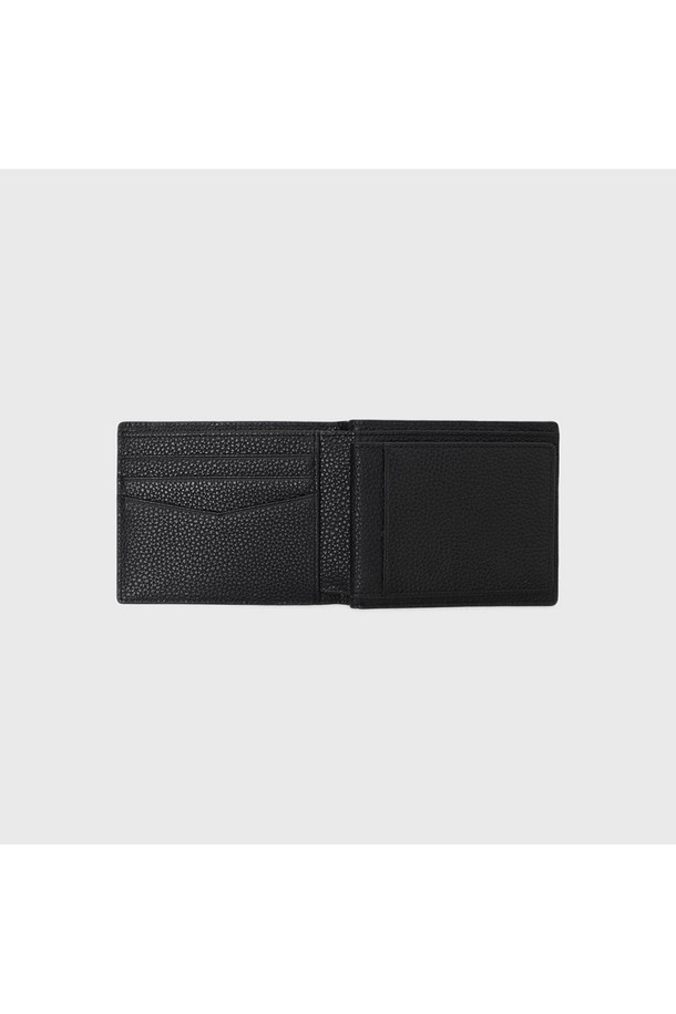 BENOVERO - 지갑 - [베노베로] 매튜 체크 소가죽 반지갑 Billfold Wallet 6cc black