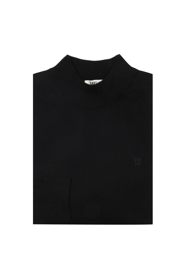 DAKS SHIRTS - 스웨터 - [닥스셔츠] 울100 워셔블 반터틀 풀오버 블랙 (DKW1SWTN150K1)