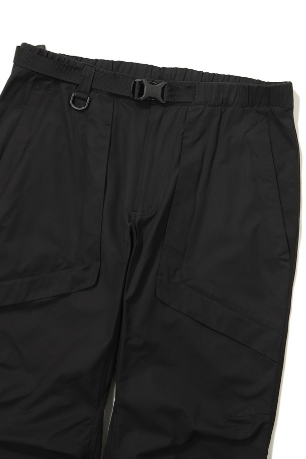 BOBCAT - 팬츠 - Flap Pocket Belted Pants - Black