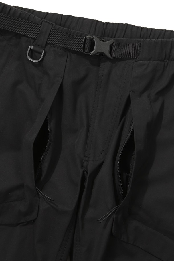 BOBCAT - 팬츠 - Flap Pocket Belted Pants - Black