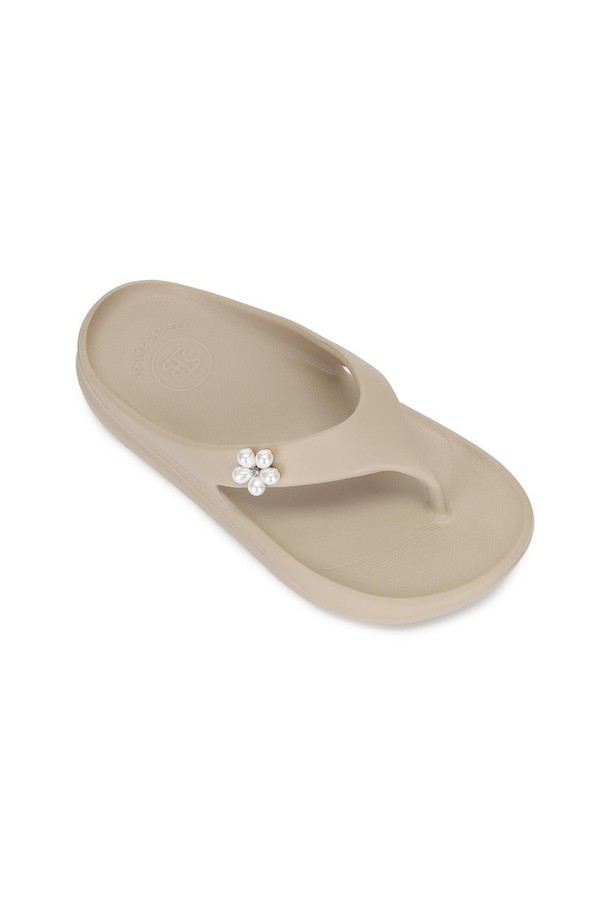 FOMEL CAMELE - 샌들 - [포멜카멜레] 카일리 플립플랍 BEIGE 4.5cm