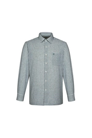 린넨혼방 스몰체크 캐주얼 셔츠