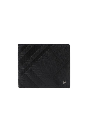 [베노베로] 매튜 체크 소가죽 반지갑 Billfold Wallet 6cc black