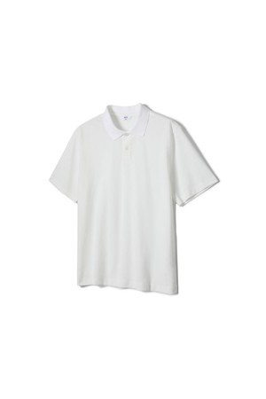 코튼혼방 에어로쿨 피케 티셔츠 화이트