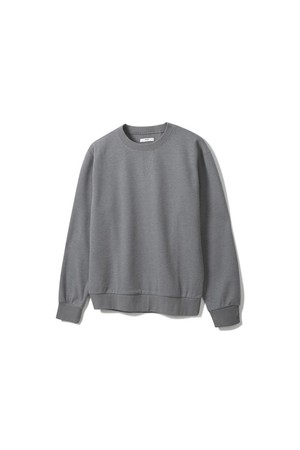 니트 라이크 라운드 맨투맨 그레이