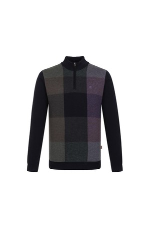 울100 빅체크 하프집업