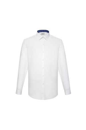 폴리혼방 이지케어 솔리드패턴 슬림핏 드레스셔츠