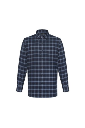 기모 폴리혼방 이지케어 스몰체크 셔츠