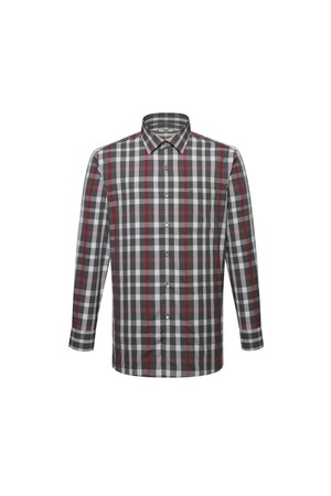 면혼방 미디움체크 캐주얼 셔츠