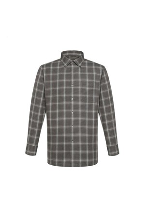 기모 폴리혼방 이지케어 스몰체크 셔츠